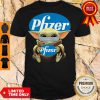 Nice Baby Yoda Mask Hug Pfizer shirt