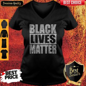 Official Black Lives Matter T-Shirt With Names Of Victims V-neck