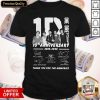Official One Direction 10th Anniversary 2010 2020 Thank You For The Memories Shirt