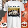 Top Opossum Family Don't Mess With My Posse Vintage Retro Shirt