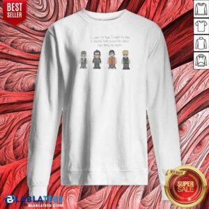 Awesome U2 Band Cartoon I Want To Run I Want To Hide I Wanna Tear Down The Walls Sweatshirt
