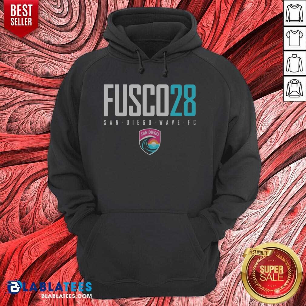 Good San Diego Wave FC Fusco 28 Text Logo San Diego Wave FC NWSL shirt optimized on Hoodie Good San Diego Wave FC Fusco 28 Text Logo San Diego Wave FC NWSL shirt optimized shown as a hoodie preview