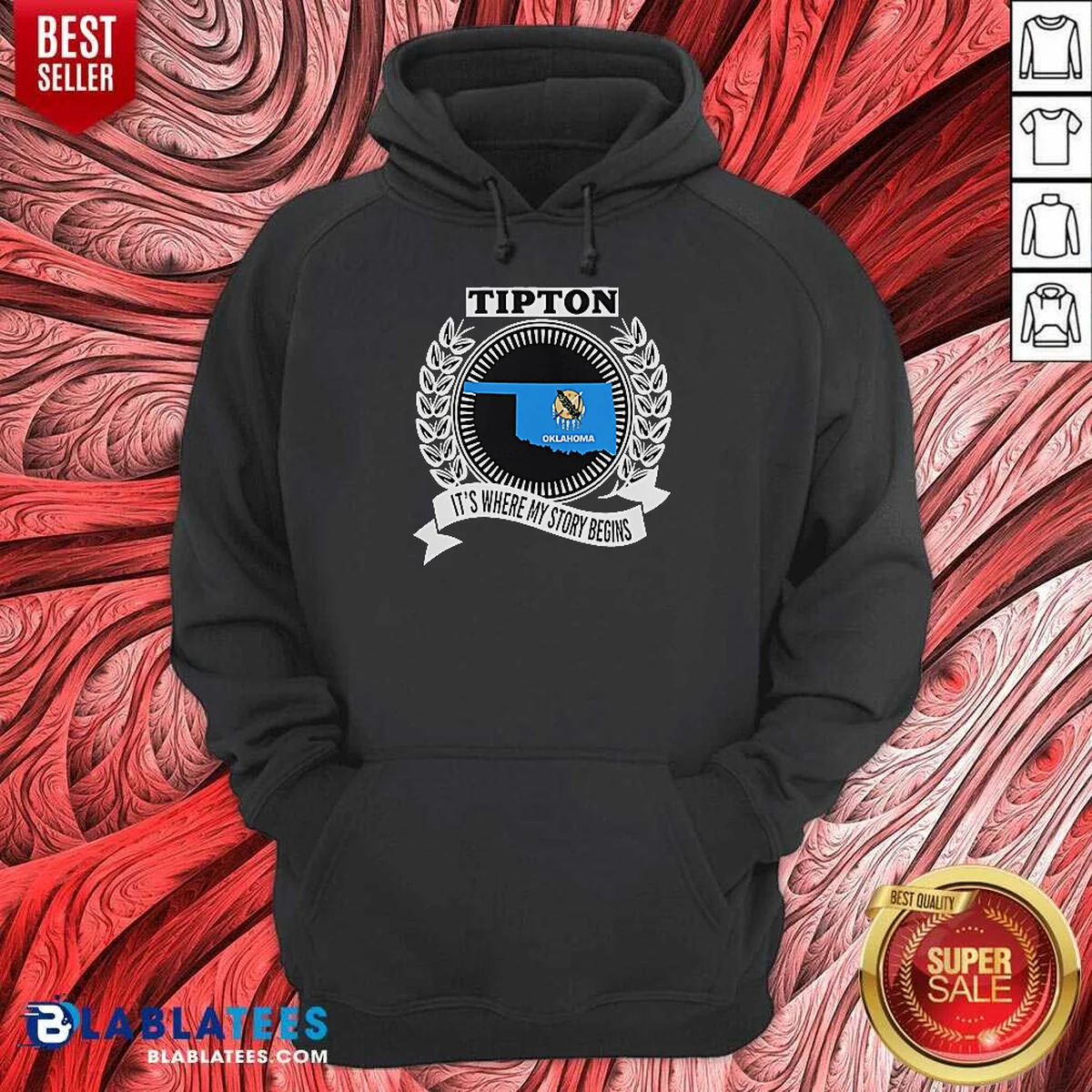 Good Tipton Oklahoma It Is Where My Story Begins Home State Pride Hoodie