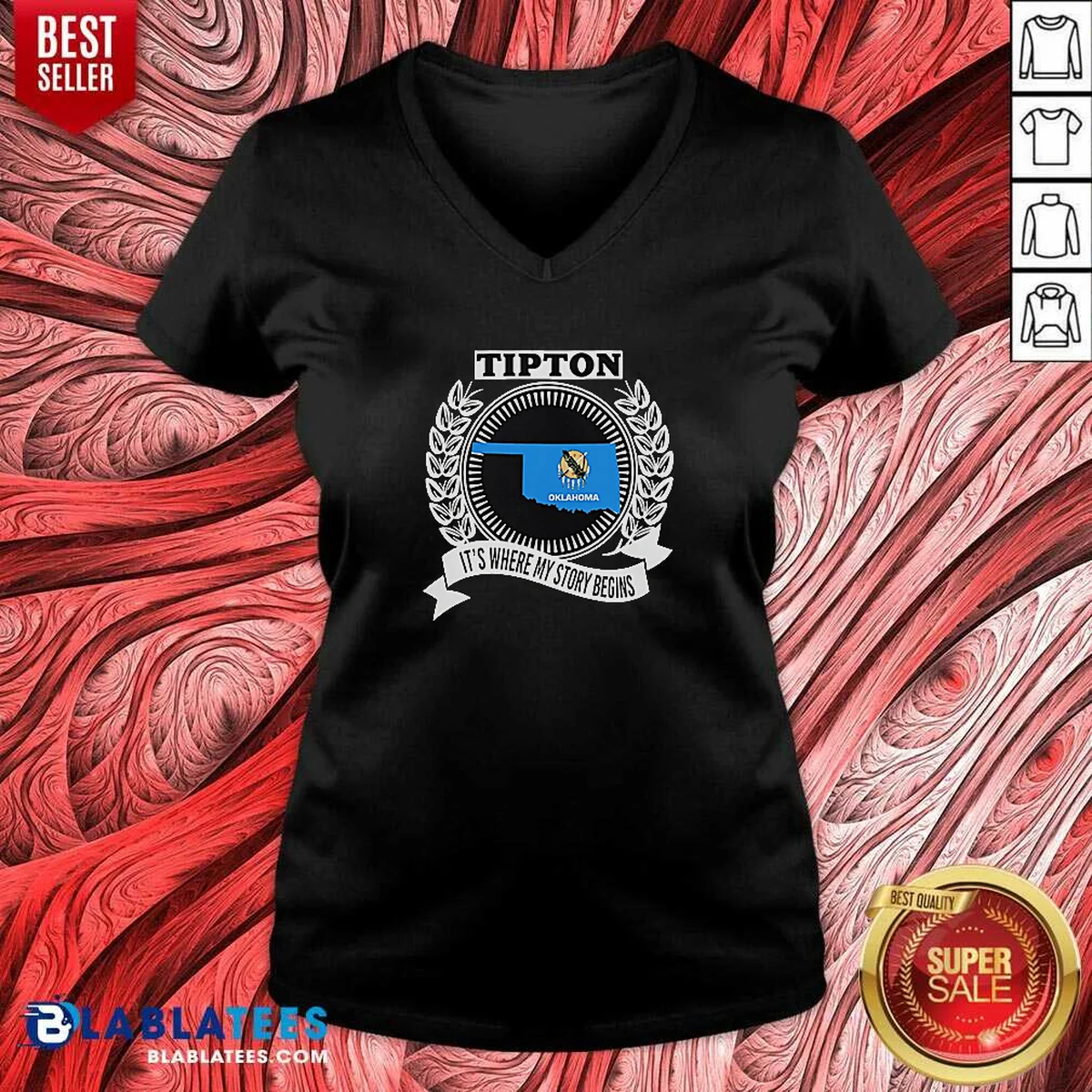Good Tipton Oklahoma It Is Where V-Neck Shirt Good Tipton Oklahoma It Is Where V-Neck Shirt