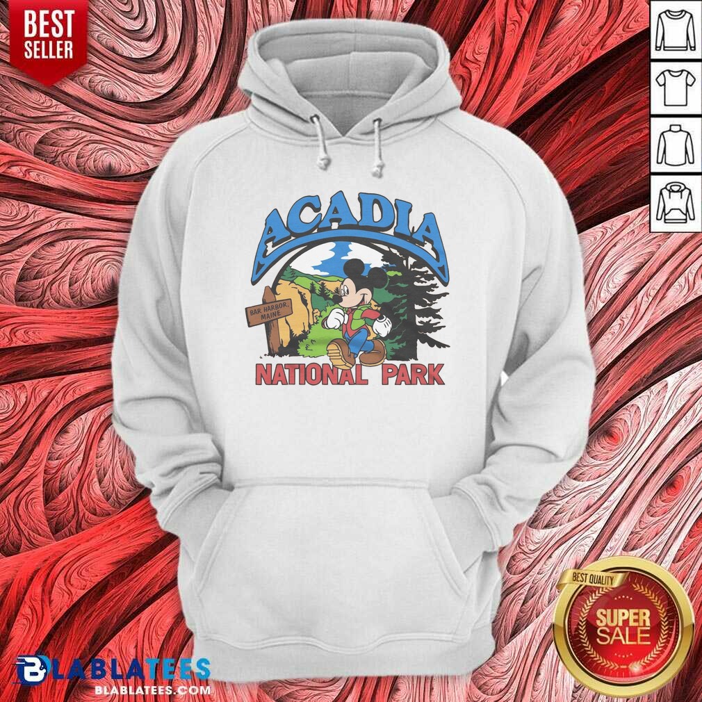 Hot Mickey Mouse Acadia National Park shirt optimized on Hoodie Hot Mickey Mouse Acadia National Park shirt optimized shown as a hoodie preview