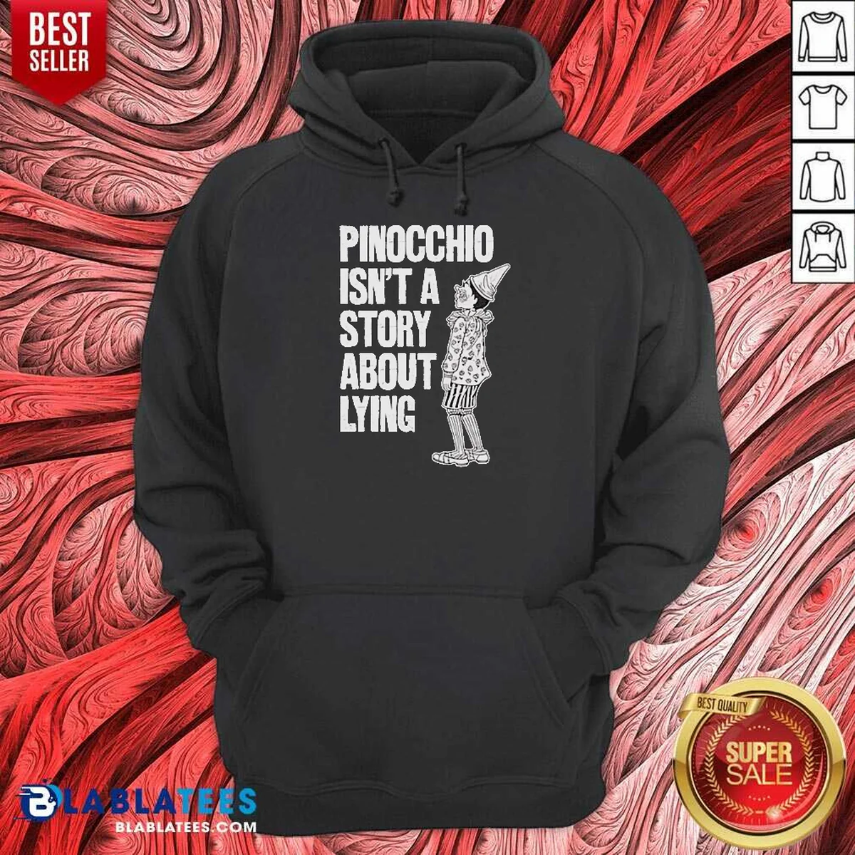 Nice Pinocchio Isnt A Story About Lying Pinocchio Hoodie