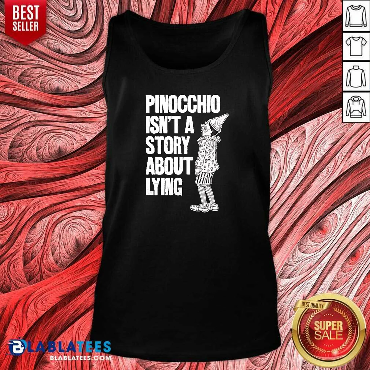 Nice Pinocchio Isnt A Story About Tank Top Nice Pinocchio Isnt A Story About Tank Top