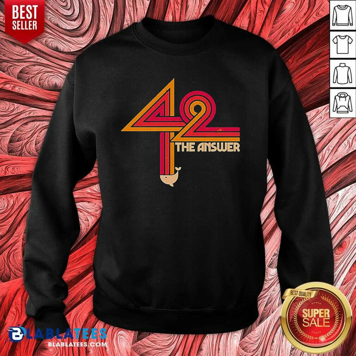 Nice The Hitchhiker'S Guide To The Galaxy 42 The Ultimate Answer Sweatshirt