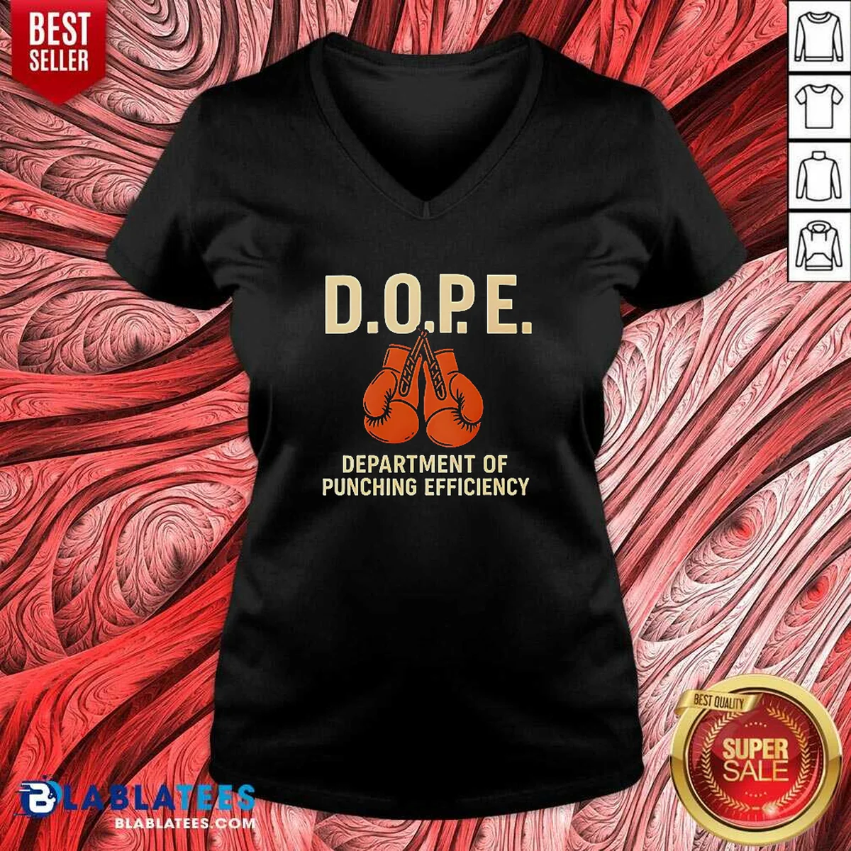 Premium DOPE Department Of Punching Efficiency V-Neck Shirt Premium DOPE Department Of Punching Efficiency V-Neck Shirt
