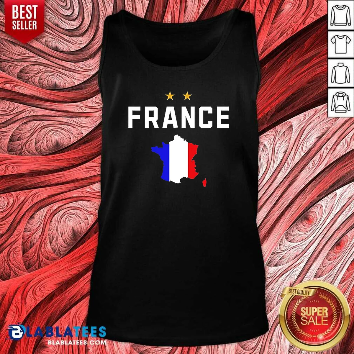 Top France Flag Soccer Shirt Optimized Tank Top Top France Flag Soccer Shirt Optimized Tank Top