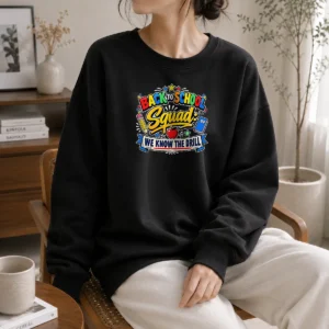 Awesome Cute Cartoon Back To School Squad Student Sweater