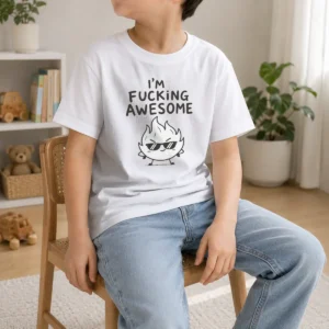 Awesome Happy I'M Fing Awesome Kids T-Shirt