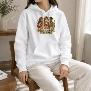 Funny Back To School Squad Goals Retro Distressed Hoodie