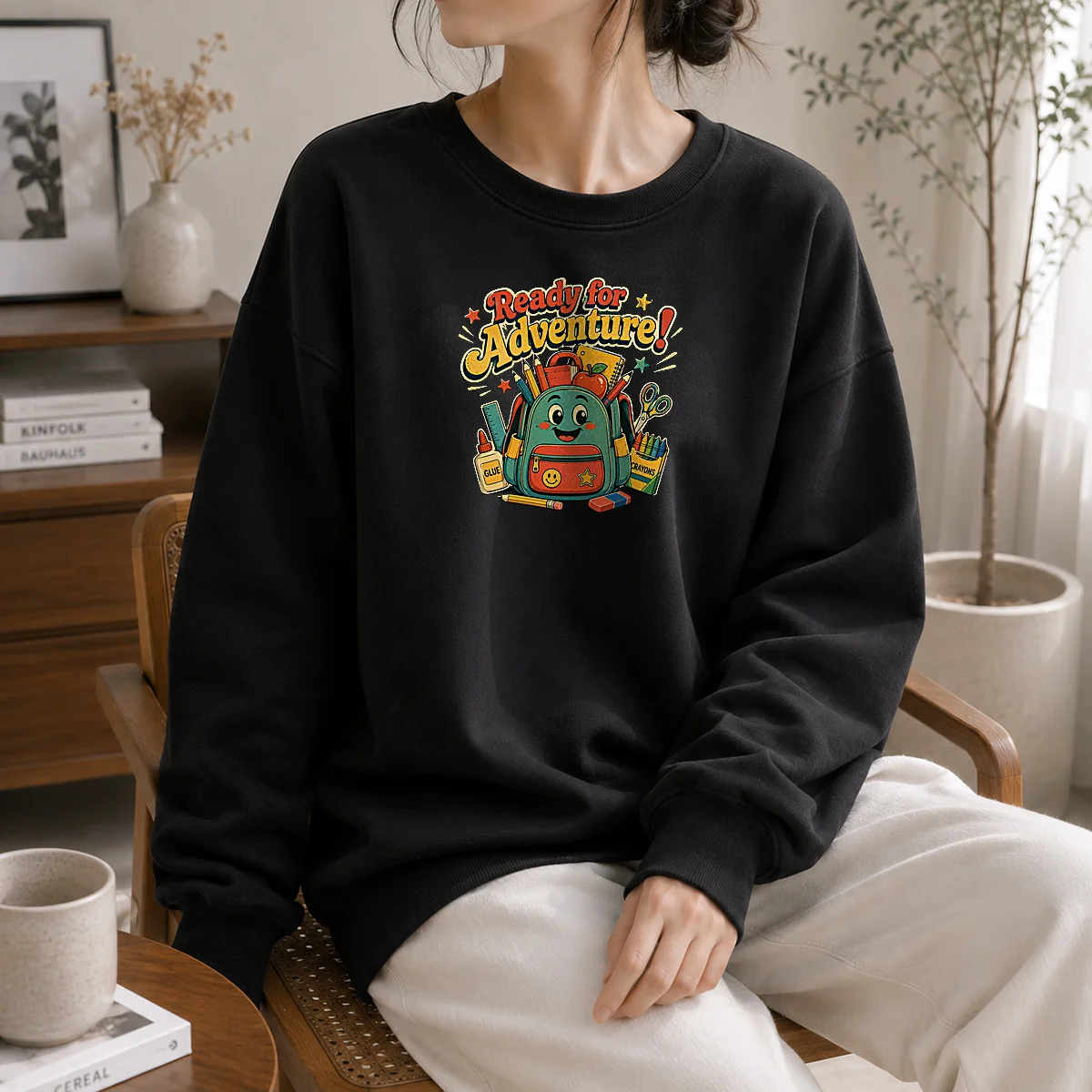 Hot Back To School Adventure Vintage Sweater