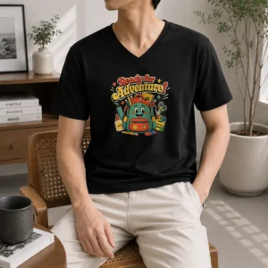 Hot Back To School Adventure Vintage V-Neck Shirt