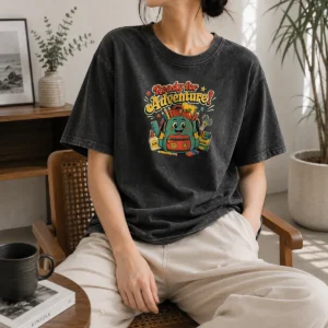 Hot Back To School Adventure Vintage Washed T-Shirt