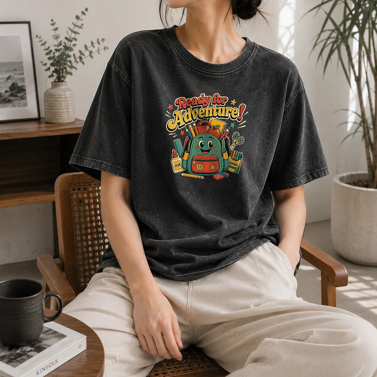 Hot Back To School Adventure Vintage Washed T-Shirt