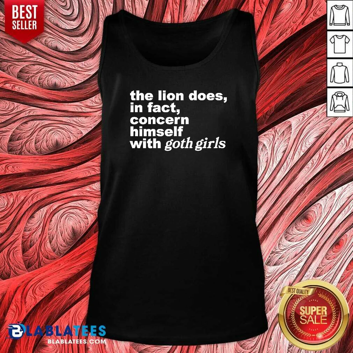 Hot The Lion Does In Fact Concern Himself With Goth Girls Tank Top