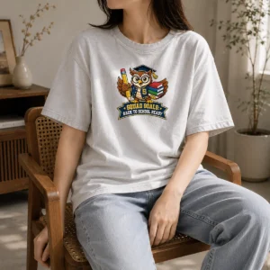 Official Back To School Owl Mascot Squad Washed T-Shirt