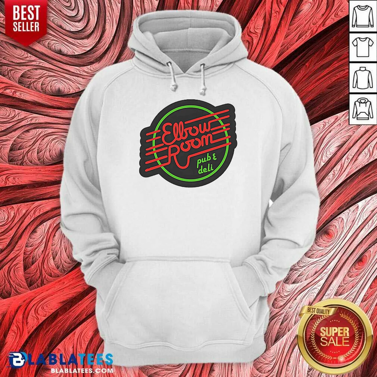 Official Elbow Room Pub And Deli Neon Sign Hoodie