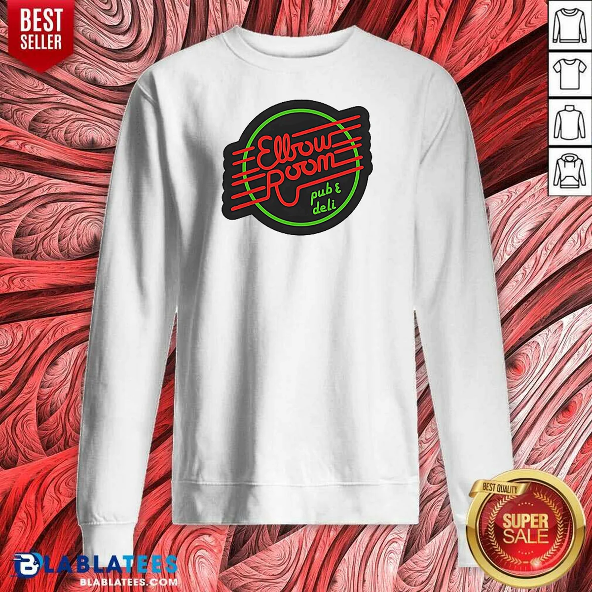 Official Elbow Room Pub And Deli Neon Sign Sweatshirt