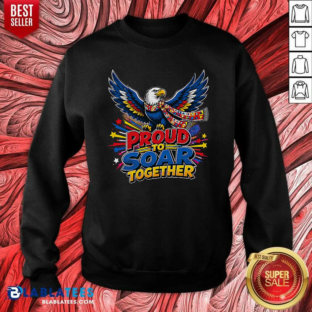 Official Proud To Soar Together Pop Art Sweatshirt