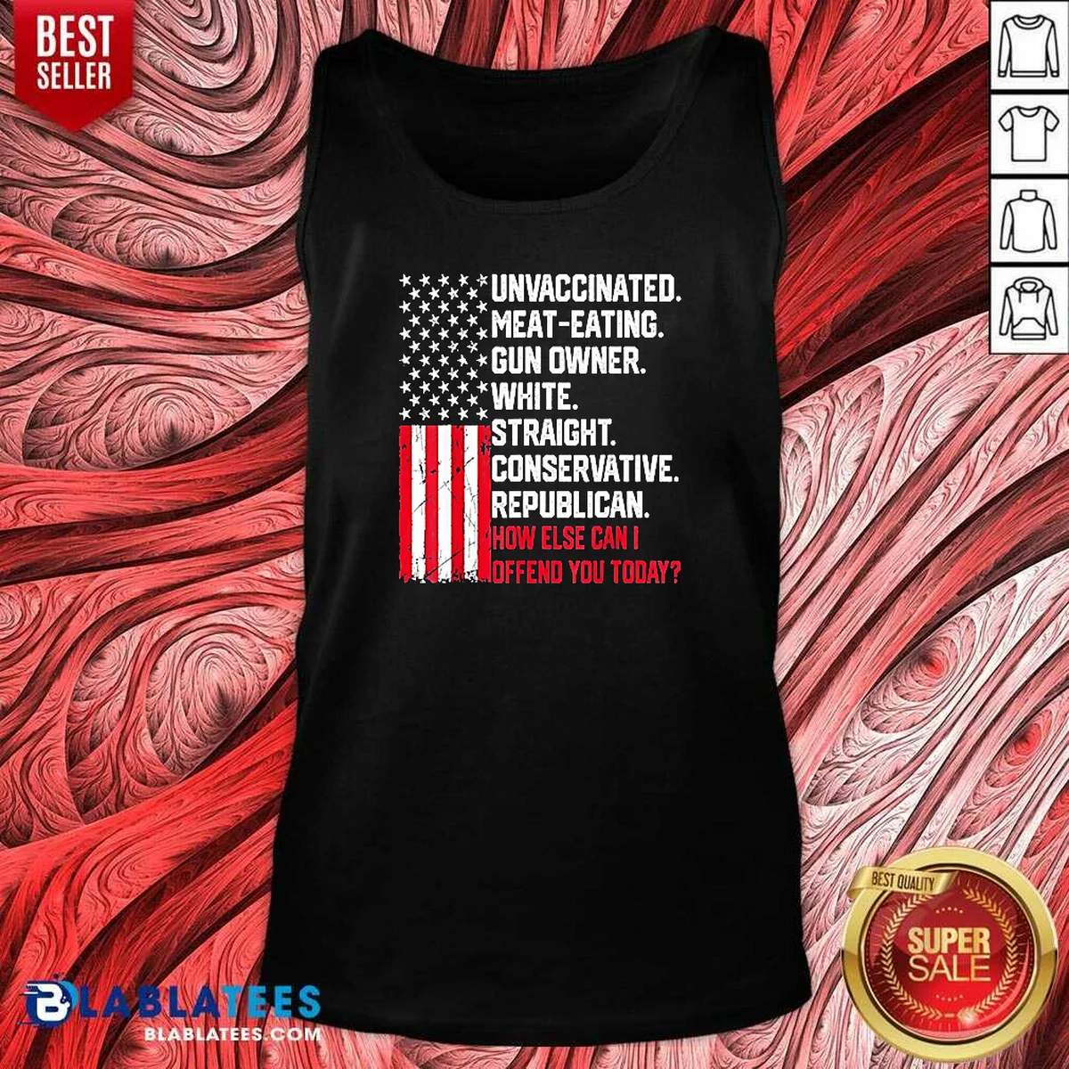 Original Unvaccinated Meat Eating Gun Owner Tank Top Original Unvaccinated Meat Eating Gun Owner Tank Top