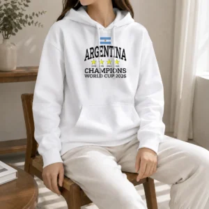 Premium Argentina Champions FIFA World Cup 2026 Hoodie