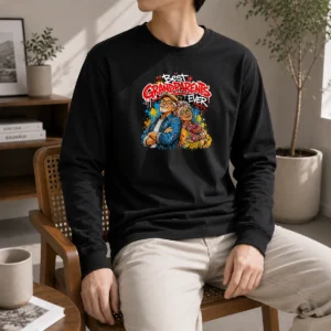 Premium Grandparents Day Best Grandparents Ever Graffiti Long Sleeve Shirt