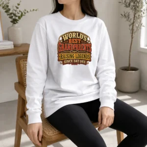 Premium Grandparents Day Western Vintage Pride Long Sleeve Shirt