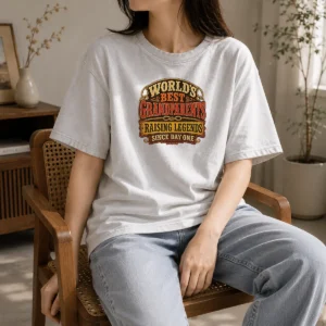 Premium Grandparents Day Western Vintage Pride Washed T-Shirt