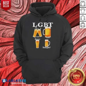 Premium LGBT Lets Get Beers Tonight Beer Drinking Humor Hoodie