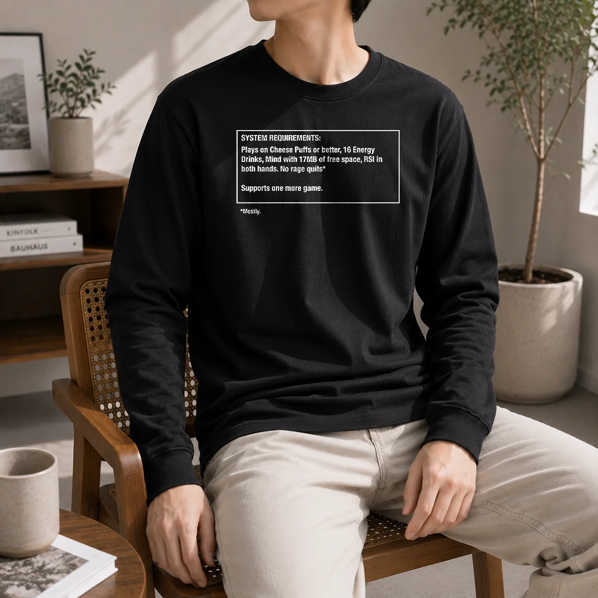 Pretty System Requirements For Gamers No Rage Quits Long Sleeve Shirt