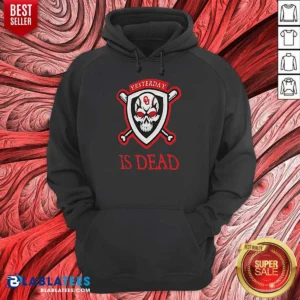 Top Officials Yesterday Is Dead Oklahoma Sooners Baseball Skull Hoodie