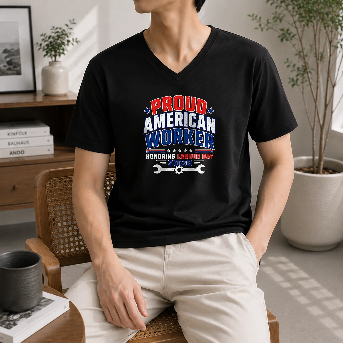 Awesome Pretty Labour Day Proud American V-Neck Shirt Awesome Pretty Labour Day Proud American V-Neck Shirt