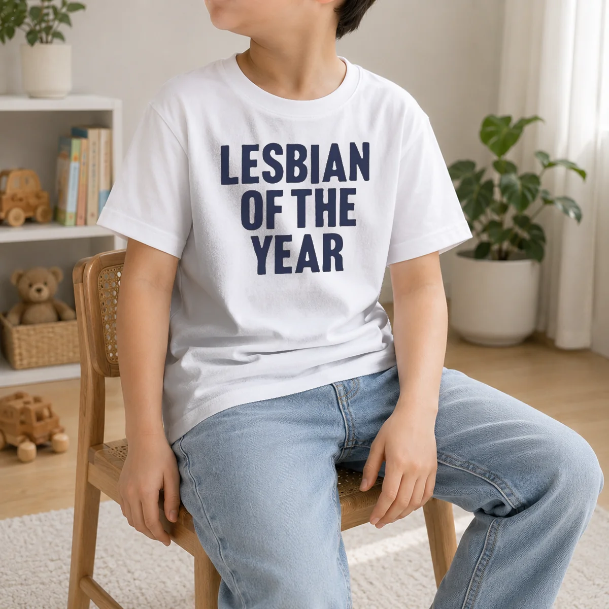 Good Awesome Top Loty Lesbian Of The Year Kids T-Shirt