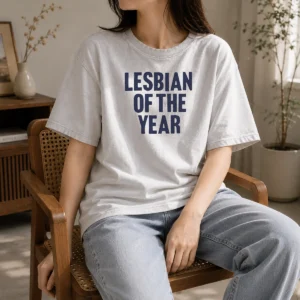 Good Awesome Top Loty Lesbian Of The Year Washed T-Shirt