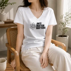 Hot Anti Matter Matters Science Atom Physics V-Neck Shirt