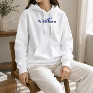 Hot Funny First Impressions Handprint Logo Hoodie
