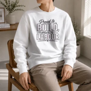 Hot Pretty Labour Day Pride Line Art For Builders Sweater