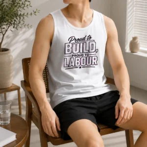 Hot Pretty Labour Day Pride Line Art For Builders Tank Top