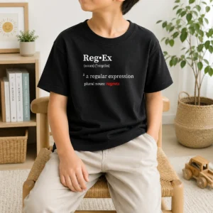 Hot RegEx Definition A Regular Expression Plural Noun Regrets Kids T-Shirt