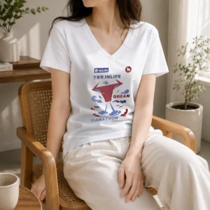 Nice TBR Inlife Dream Marathon V-Neck Shirt