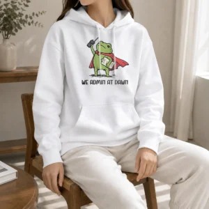 Pretty Hot We Admin At Dawn Assistant Principal Frog Hoodie