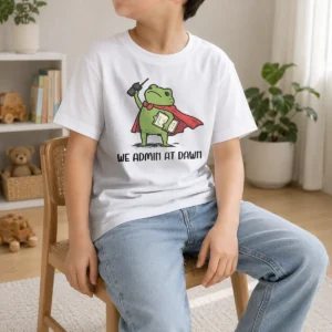 Pretty Hot We Admin At Dawn Assistant Principal Frog Kids T-Shirt