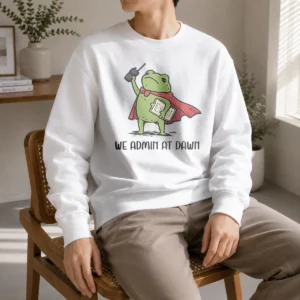 Pretty Hot We Admin At Dawn Assistant Principal Frog Sweater