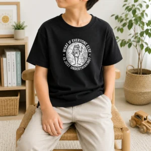 Pretty What If Everyone Else Is Just Underthinking Frog Coffee Lover Kids T-Shirt