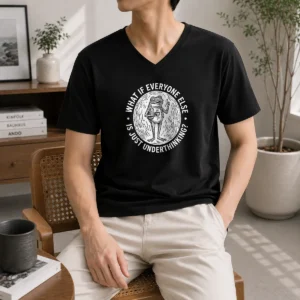 Pretty What If Everyone Else Is Just Underthinking Frog Coffee Lover V-Neck Shirt